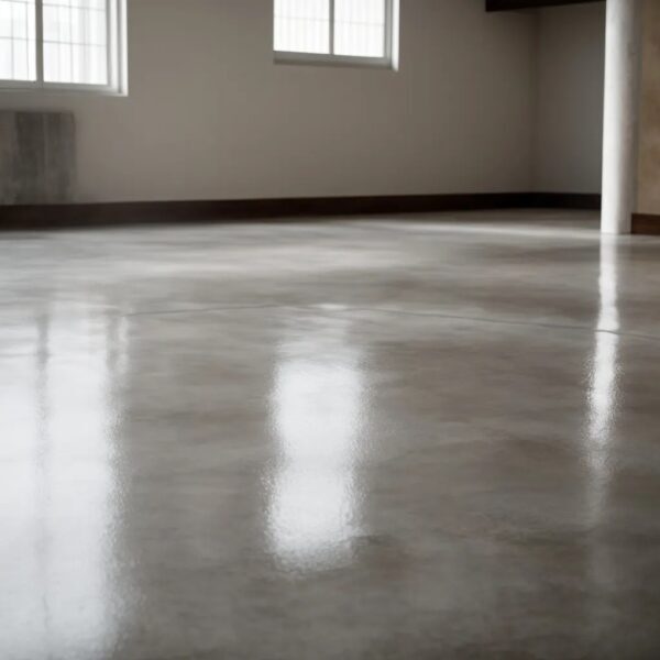 Sealed, easy-to-clean concrete floor